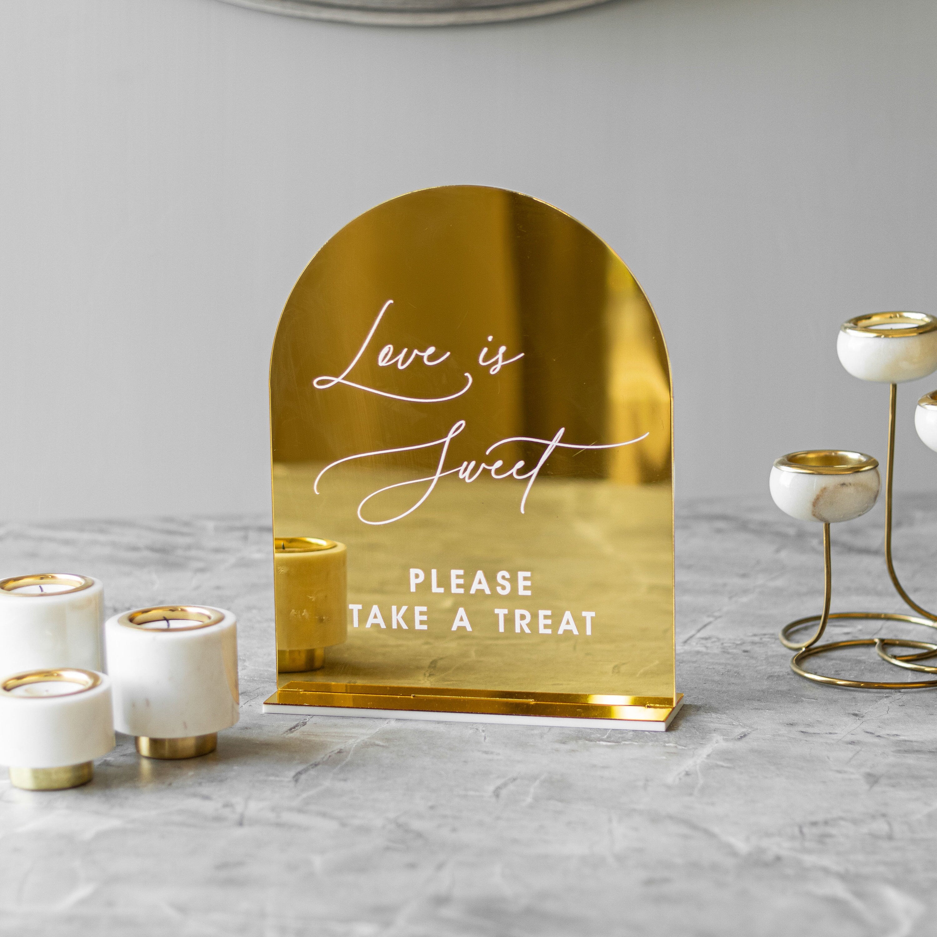 Set Of 4 Wedding Signs, In Loving Memory Wedding, Guestbook Sign, Cards And Gifts Sign, Memory Table Sign, Love is Sweet take a treat