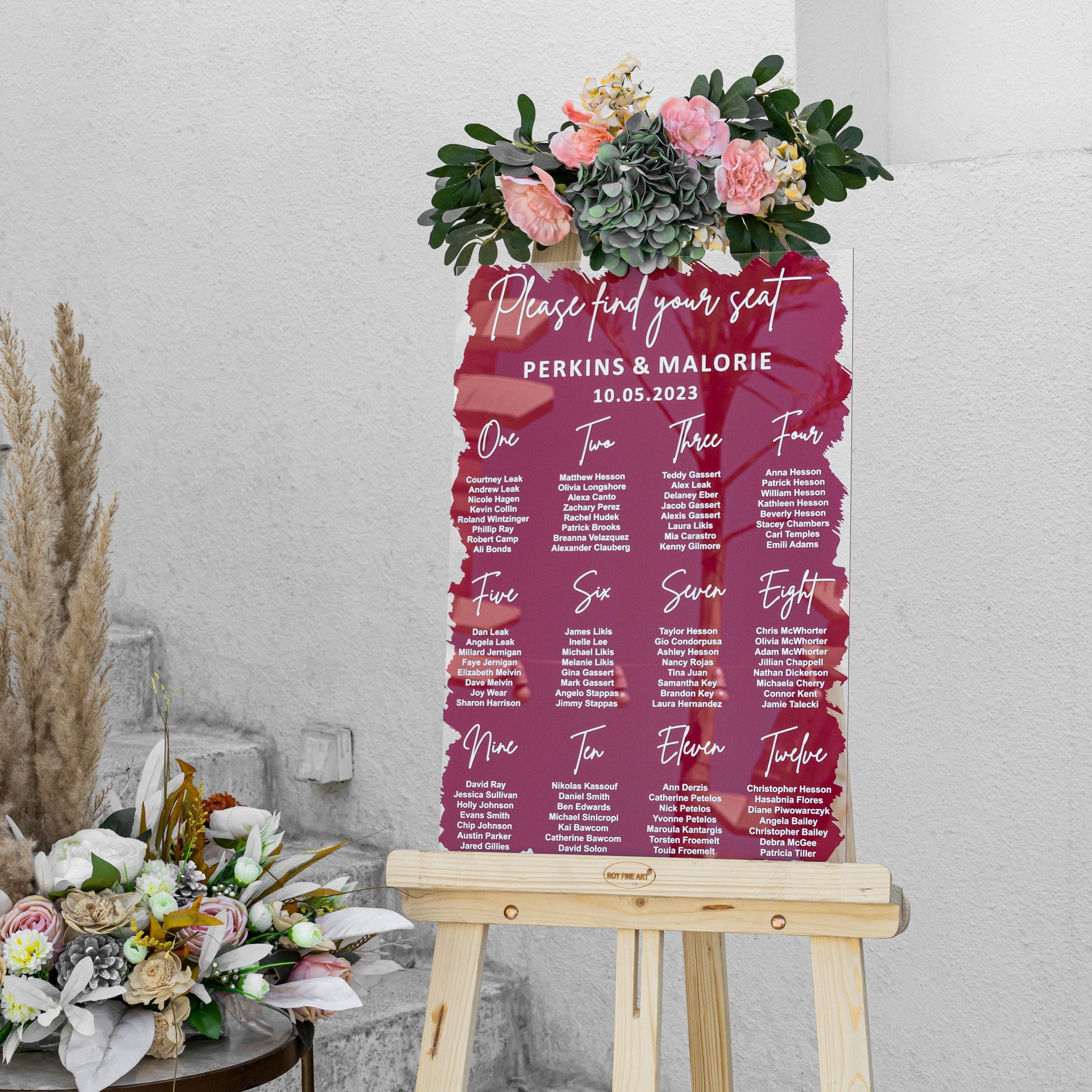 Painted back Seating Chart, Wedding seating chart, wedding seating sign, Acrylic wedding sign, Custom wedding signs, Wedding decorations