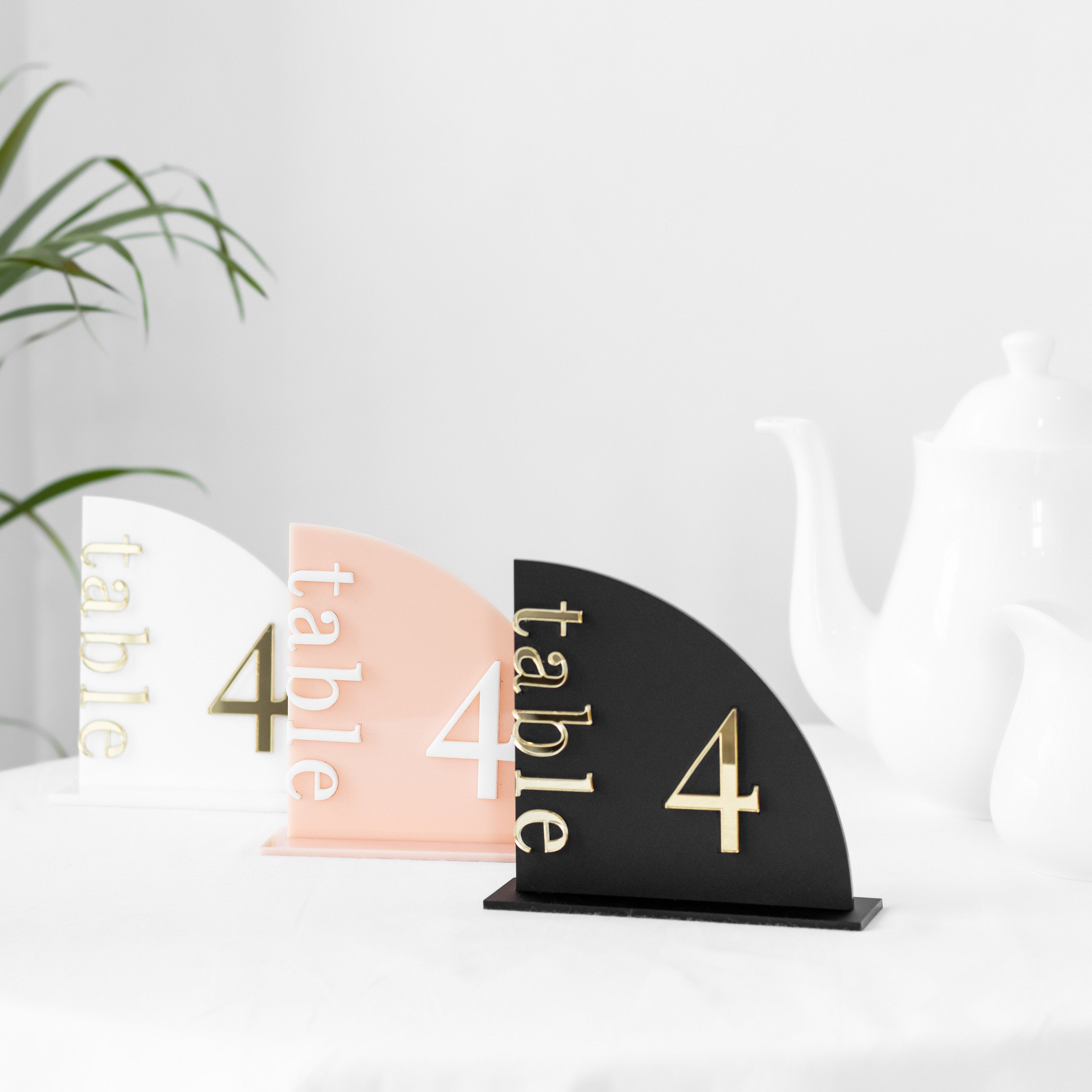 Acrylic Table Numbers | Half Arch Table Numbers | Table Numbers | Table Number Wedding ,Centerpieces Luxury Decoration, Wedding Table Number