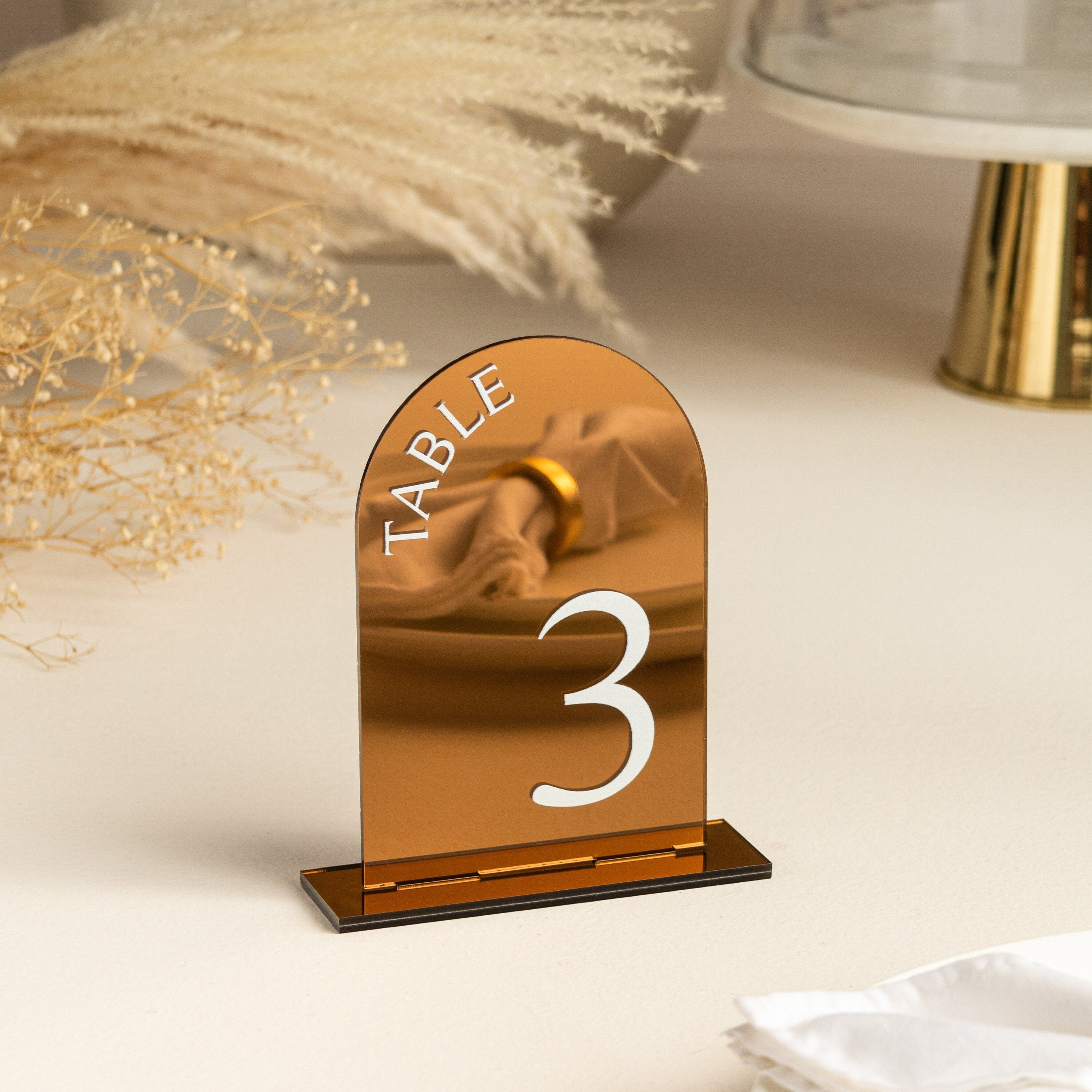 Arch Table Numbers | Table Numbers | Acrylic Table Numbers | Table Number Wedding , Centerpieces Luxury Decorations, Copper Table numbers
