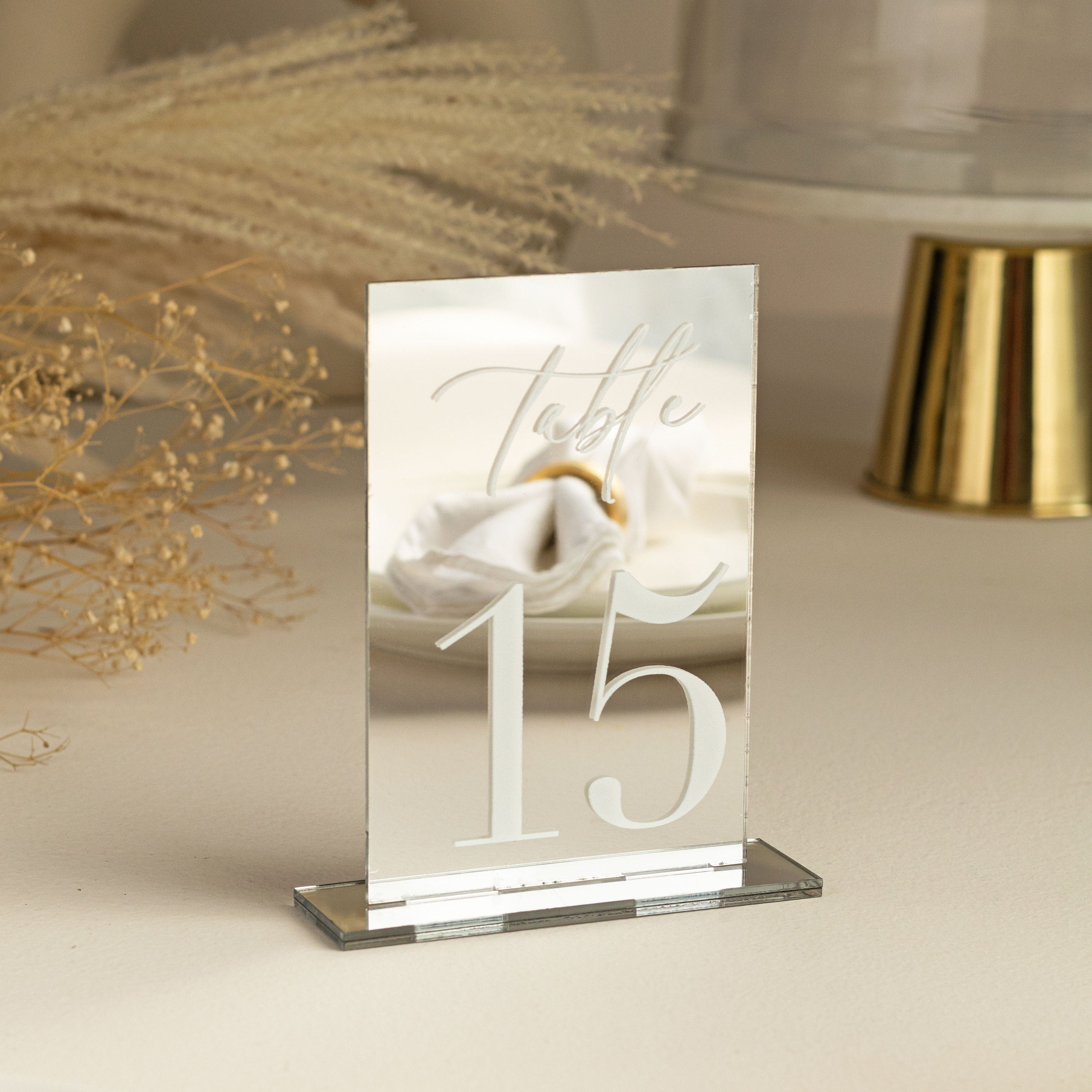 Mirror Gold Acrylic Table Numbers | Arch Table Numbers | Acrylic Table Numbers | Table Numbers Wedding Decoration | Wedding Table Decor